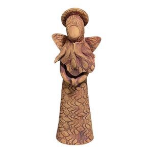 Vintage 1994 Kampa clay angel figurine collectible handmade artistic knick-knack